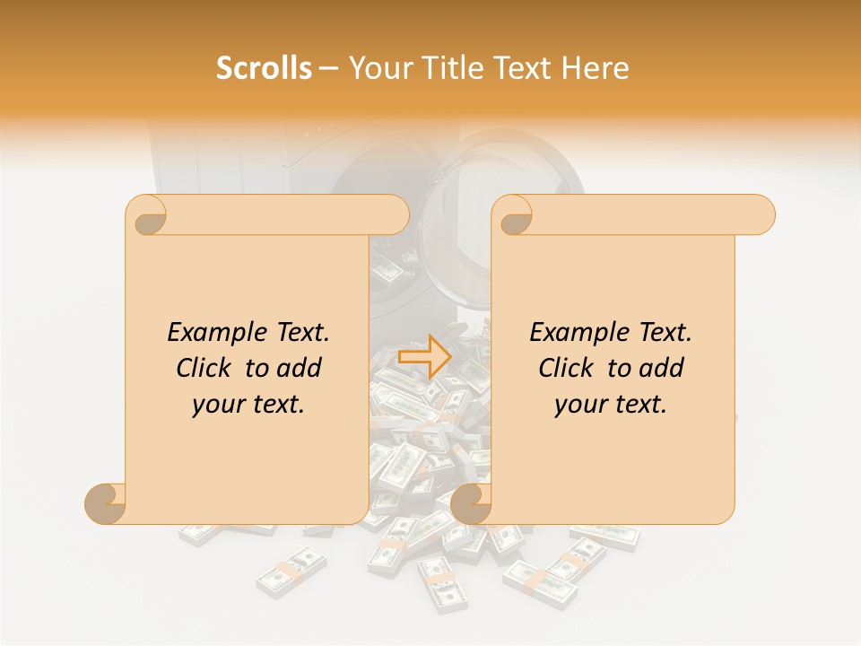 Laundry Paper Paying PowerPoint Template