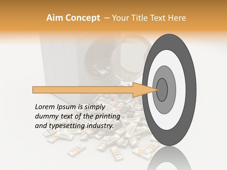 Laundry Paper Paying PowerPoint Template