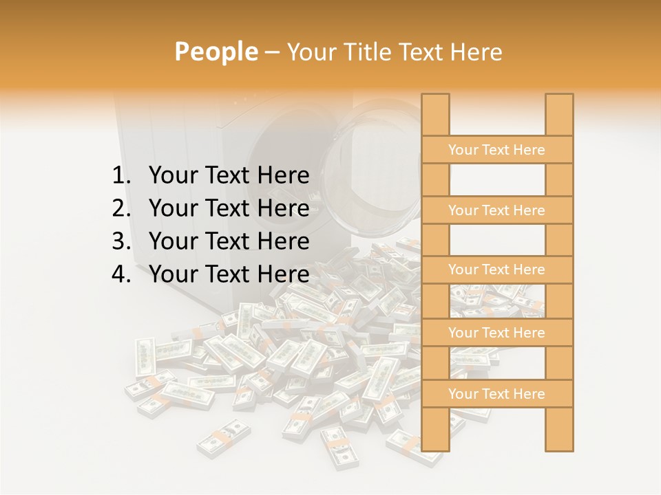 Laundry Paper Paying PowerPoint Template