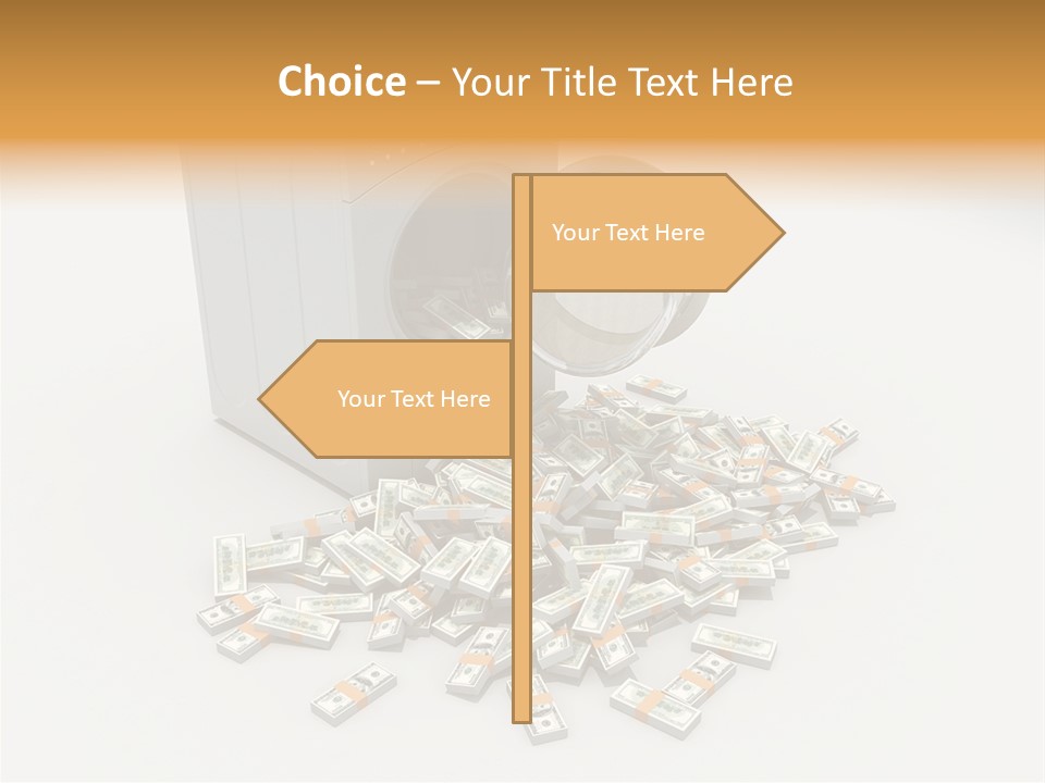 Laundry Paper Paying PowerPoint Template