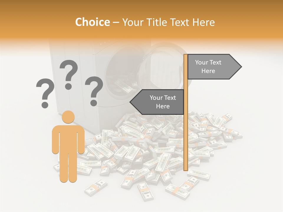 Laundry Paper Paying PowerPoint Template