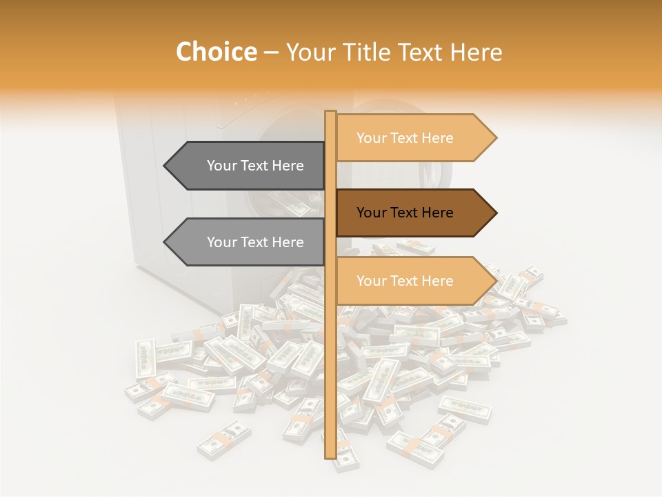 Laundry Paper Paying PowerPoint Template