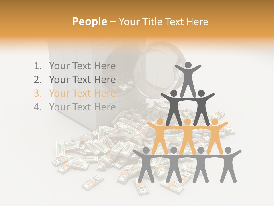 Laundry Paper Paying PowerPoint Template