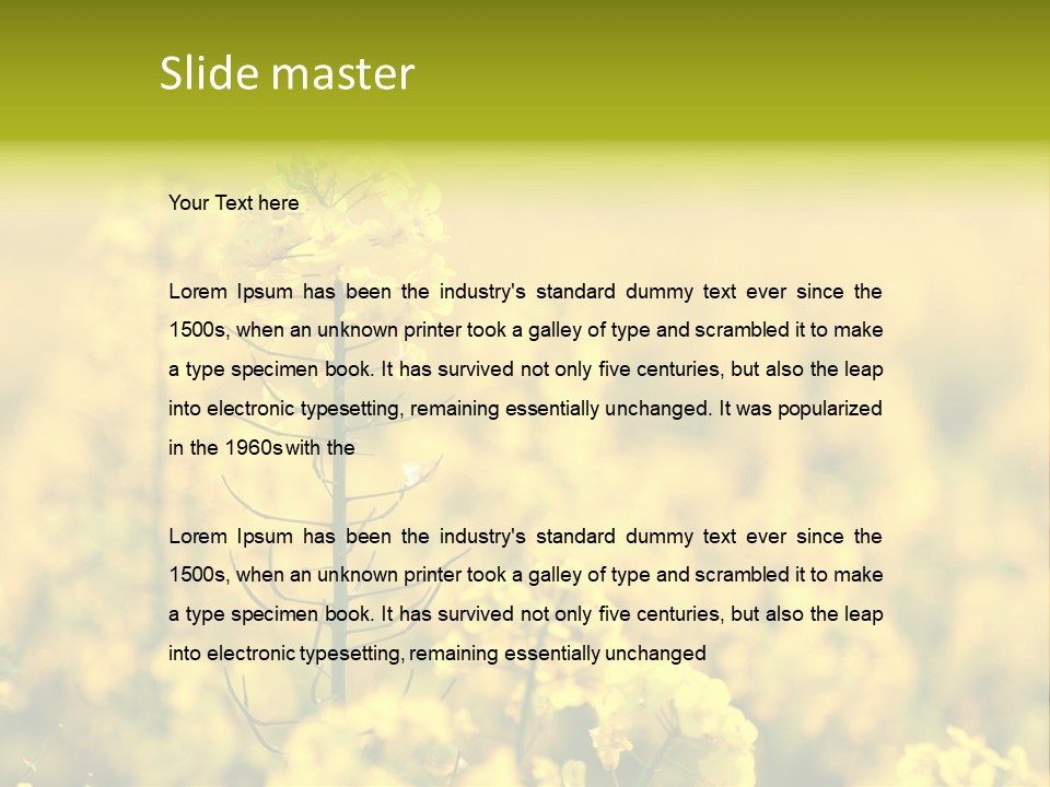 Farming Landscape Alternative Energy PowerPoint Template