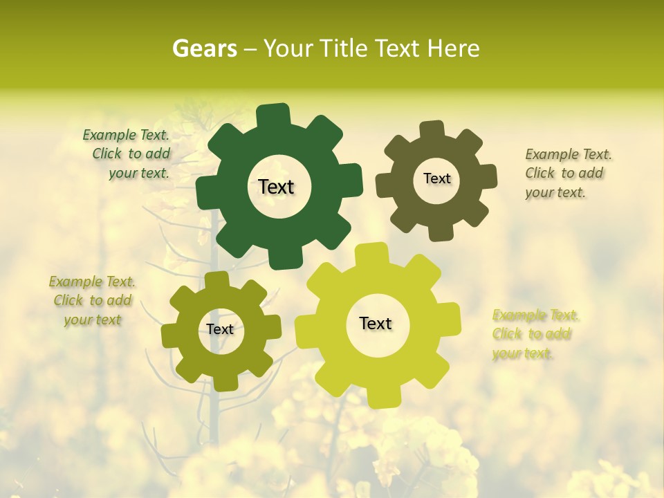 Farming Landscape Alternative Energy PowerPoint Template