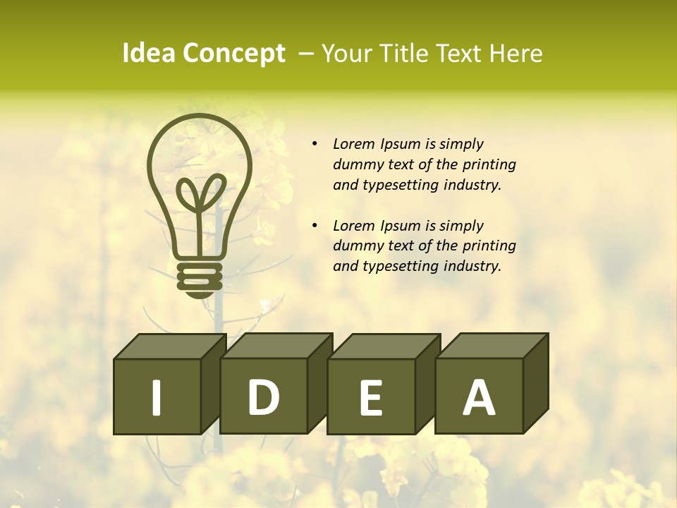 Farming Landscape Alternative Energy PowerPoint Template