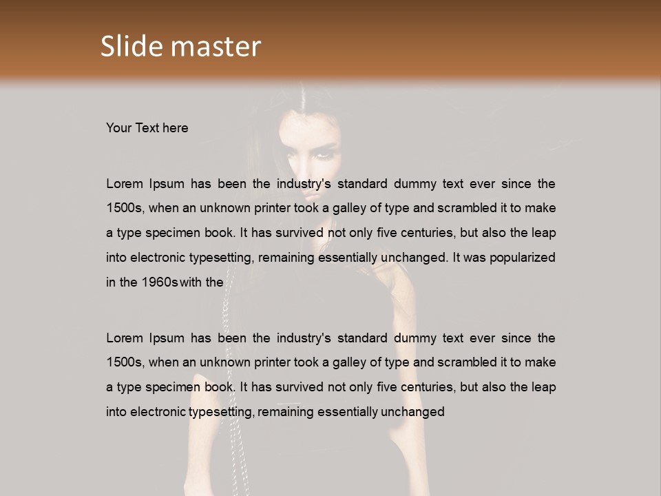 Wind Caucasian Luxurious PowerPoint Template