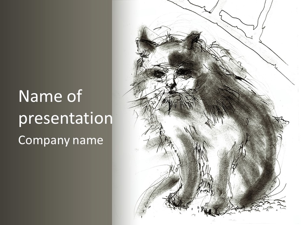 Art Pet Tail PowerPoint Template