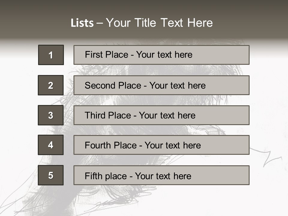 Outline Cartoon Line PowerPoint Template