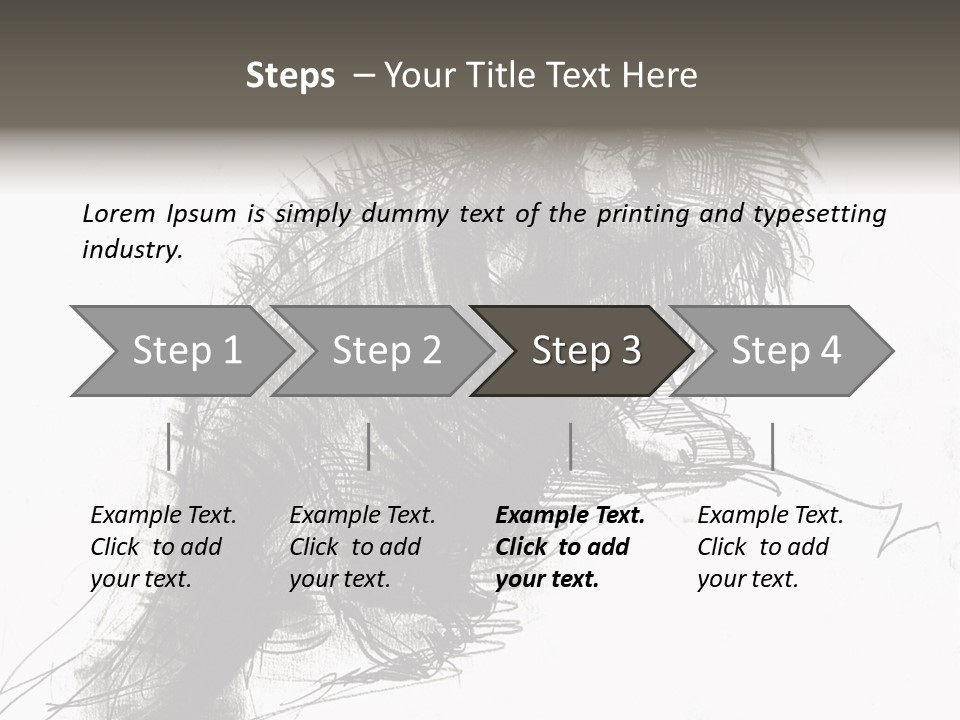 Outline Cartoon Line PowerPoint Template