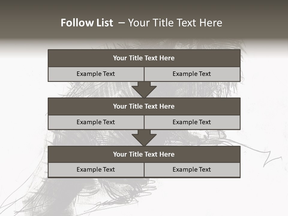 Outline Cartoon Line PowerPoint Template