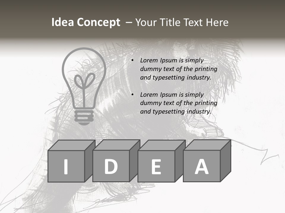 Outline Cartoon Line PowerPoint Template