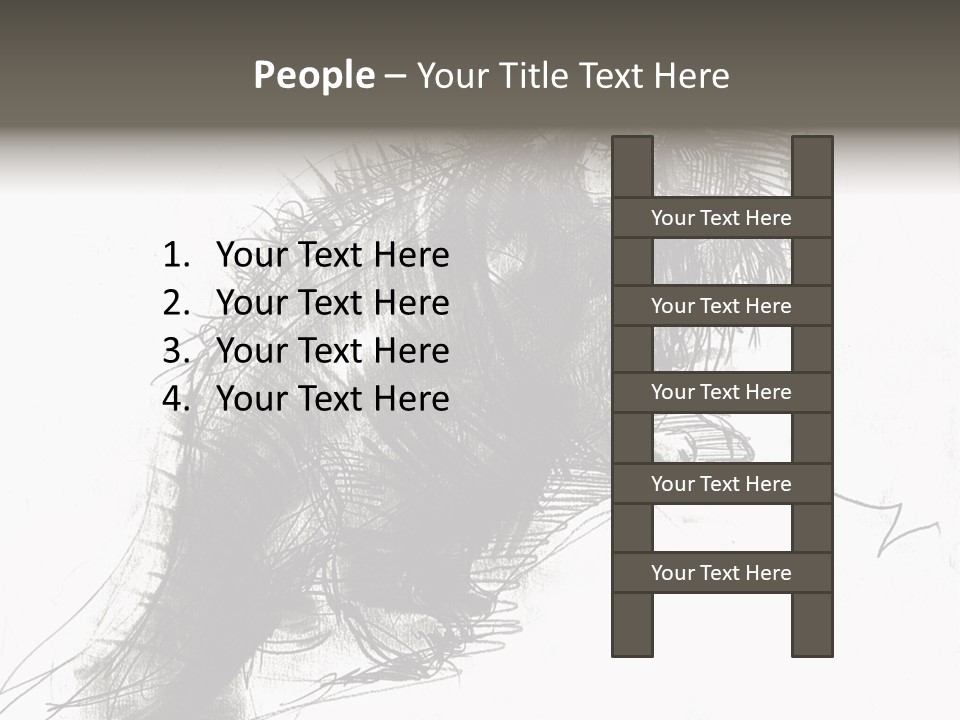 Outline Cartoon Line PowerPoint Template