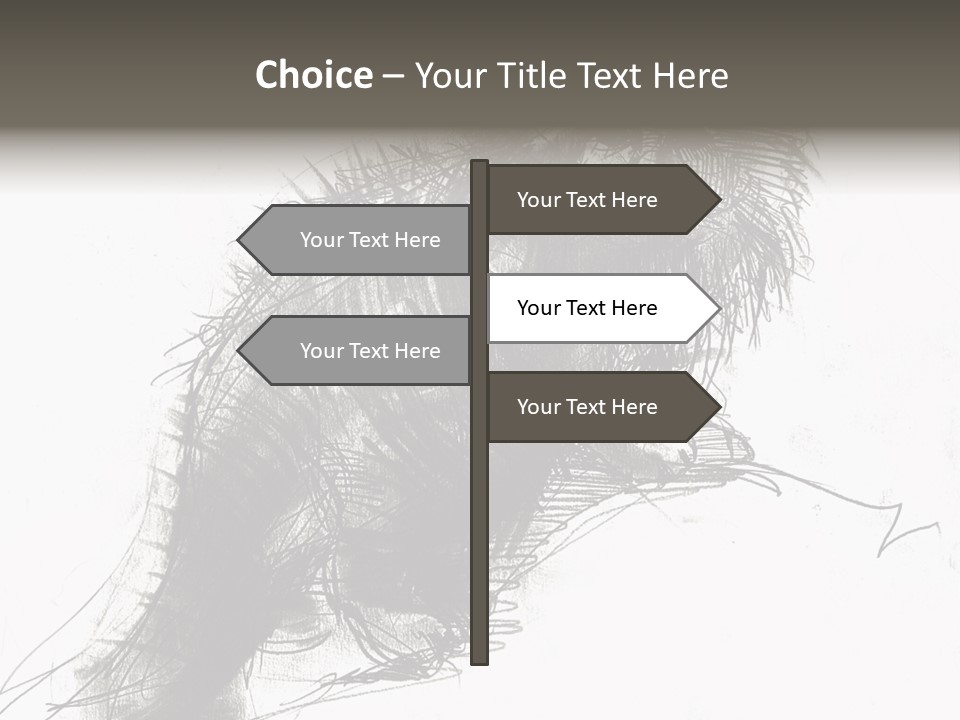 Outline Cartoon Line PowerPoint Template