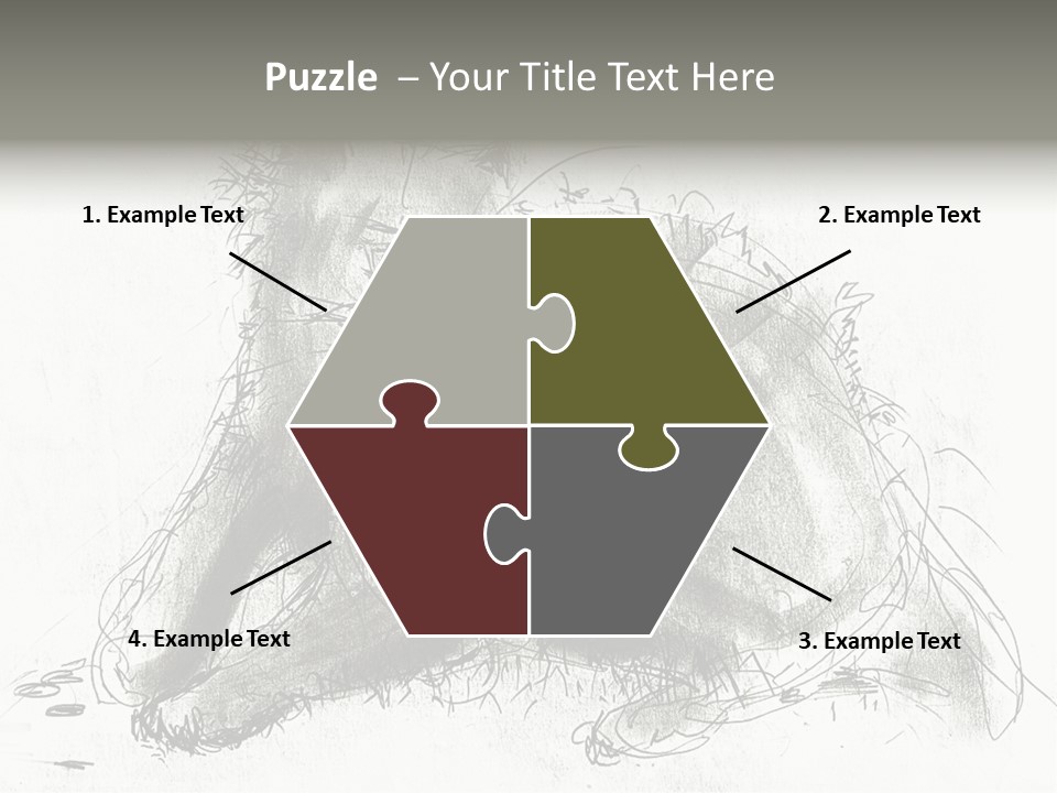 Kitten Drawing Line PowerPoint Template