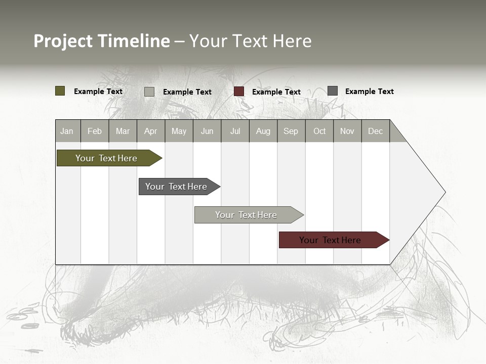Kitten Drawing Line PowerPoint Template