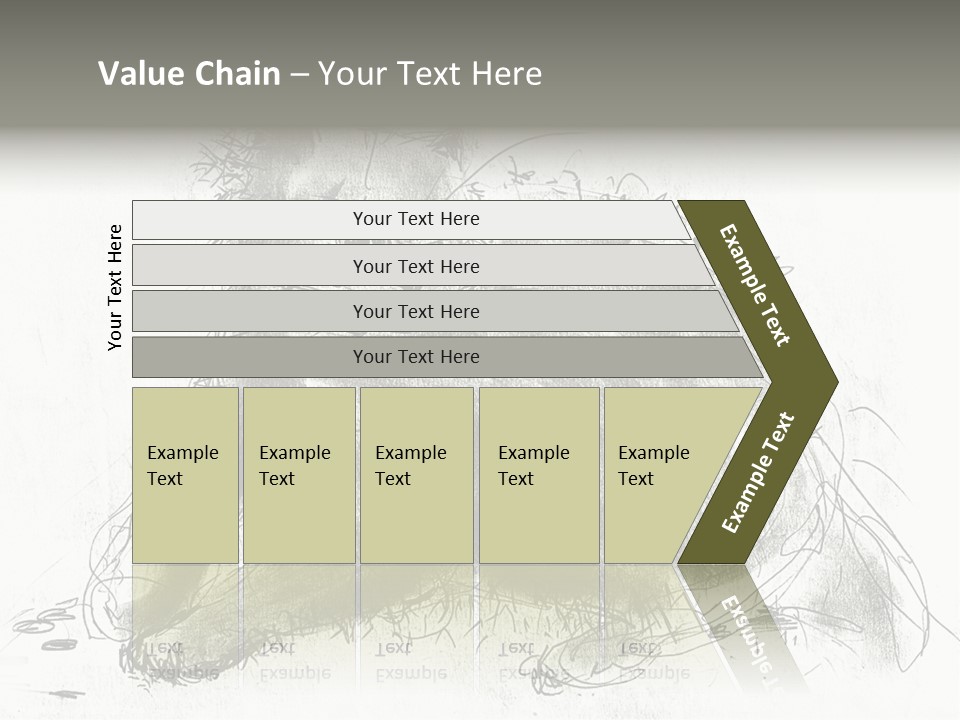 Kitten Drawing Line PowerPoint Template