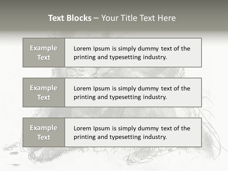 Kitten Drawing Line PowerPoint Template