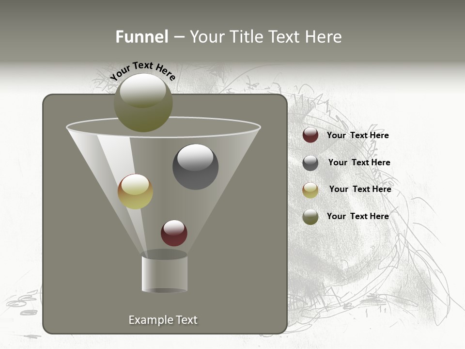 Kitten Drawing Line PowerPoint Template