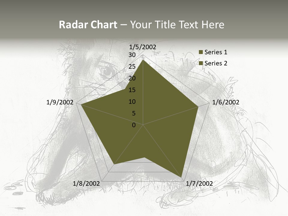 Kitten Drawing Line PowerPoint Template