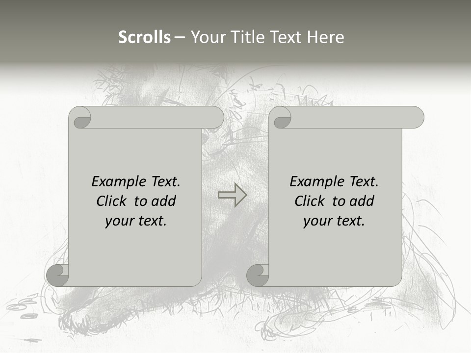 Kitten Drawing Line PowerPoint Template