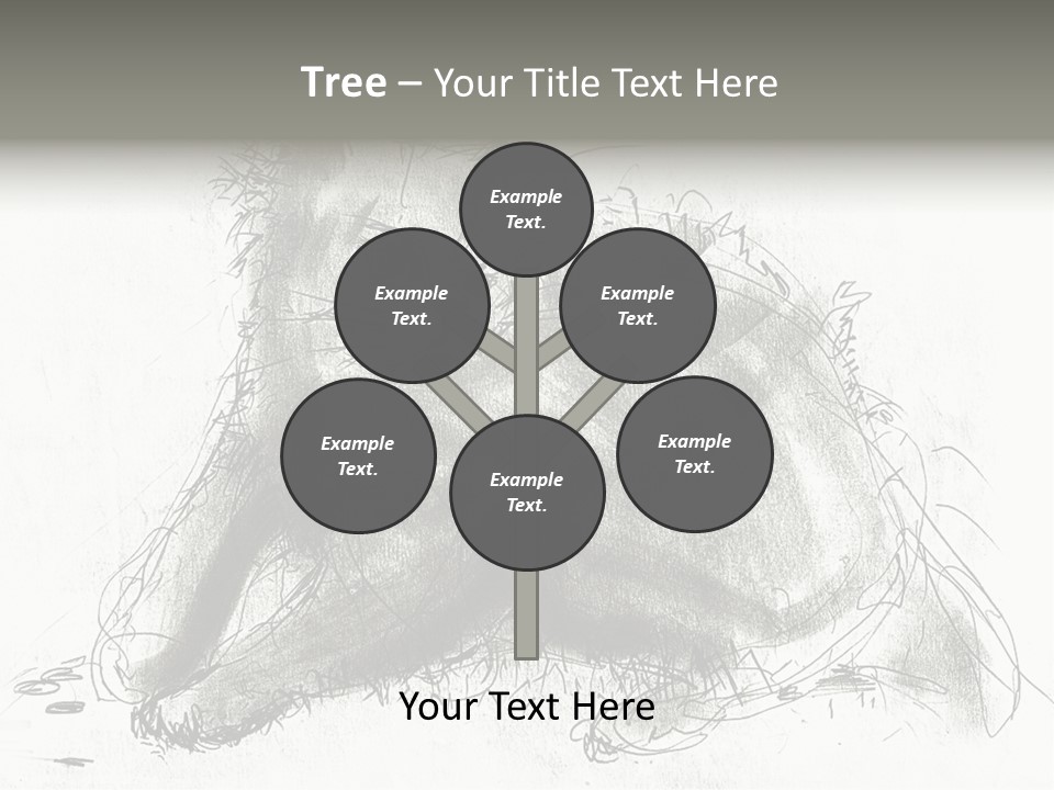 Kitten Drawing Line PowerPoint Template