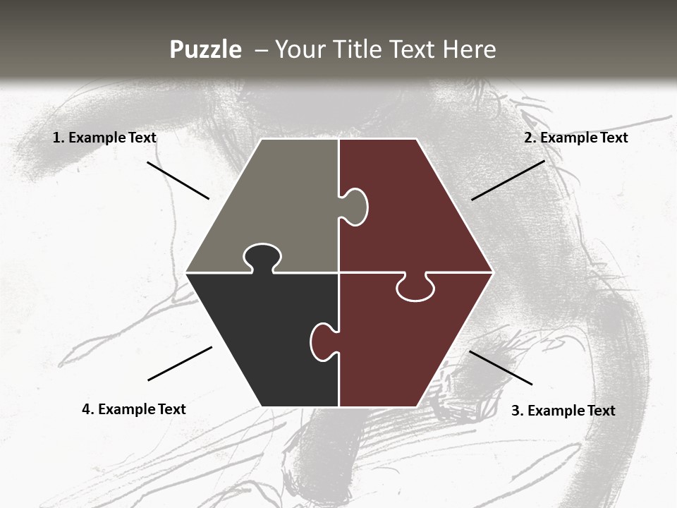 Silhouette Brush Ink PowerPoint Template