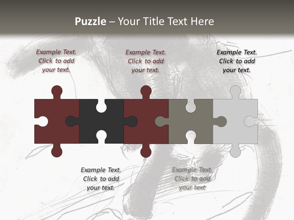 Silhouette Brush Ink PowerPoint Template