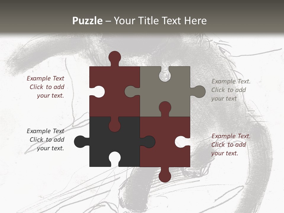 Silhouette Brush Ink PowerPoint Template