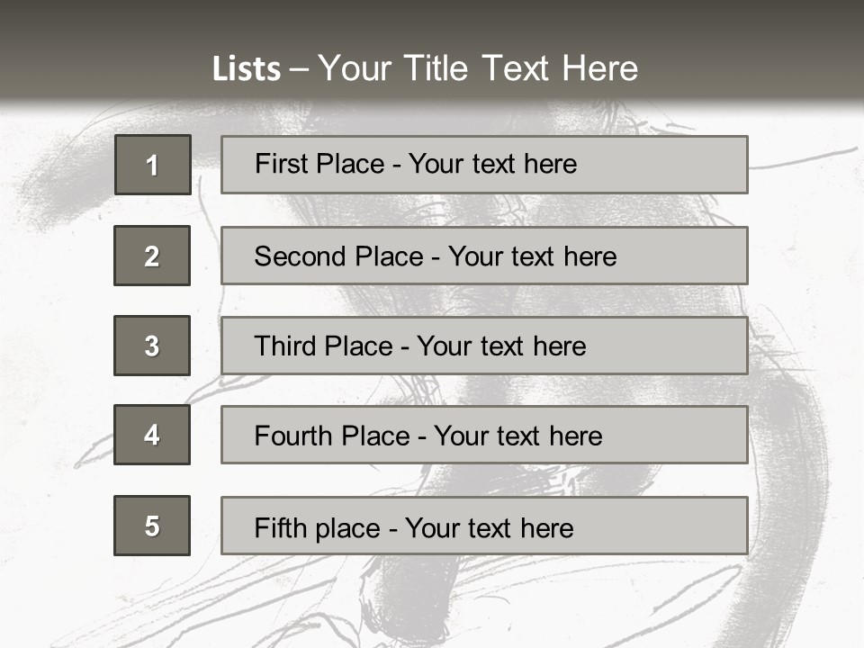 Silhouette Brush Ink PowerPoint Template