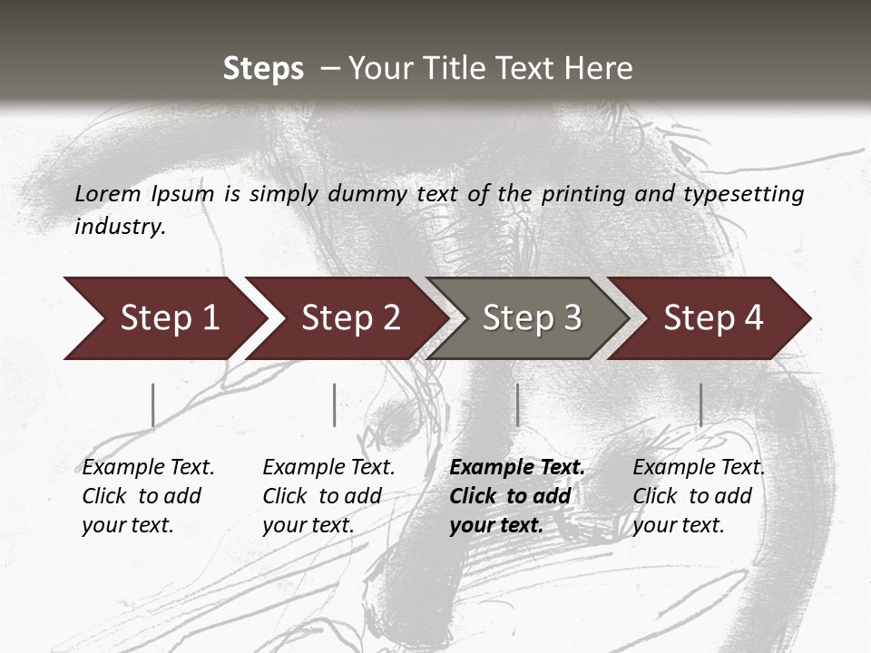 Silhouette Brush Ink PowerPoint Template