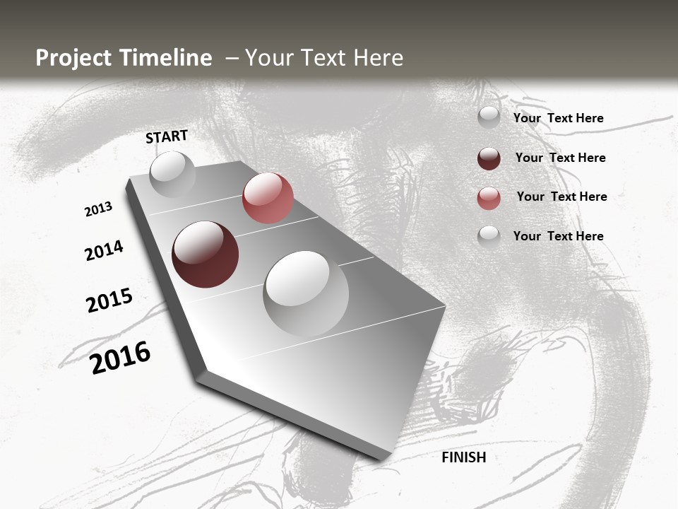 Silhouette Brush Ink PowerPoint Template