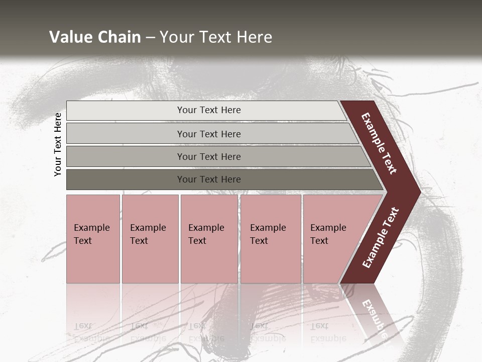 Silhouette Brush Ink PowerPoint Template