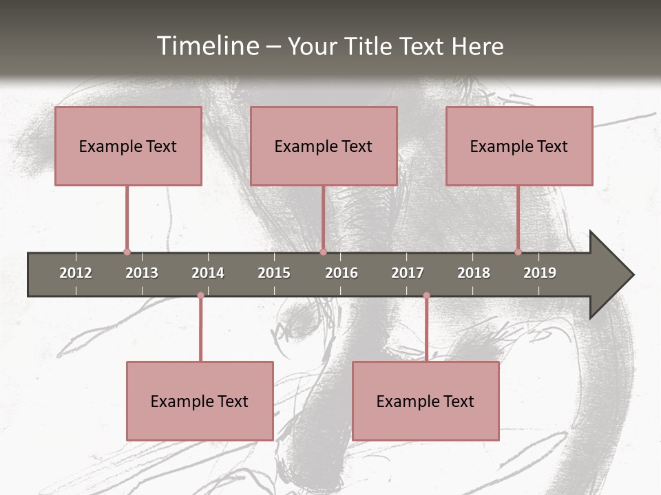 Silhouette Brush Ink PowerPoint Template