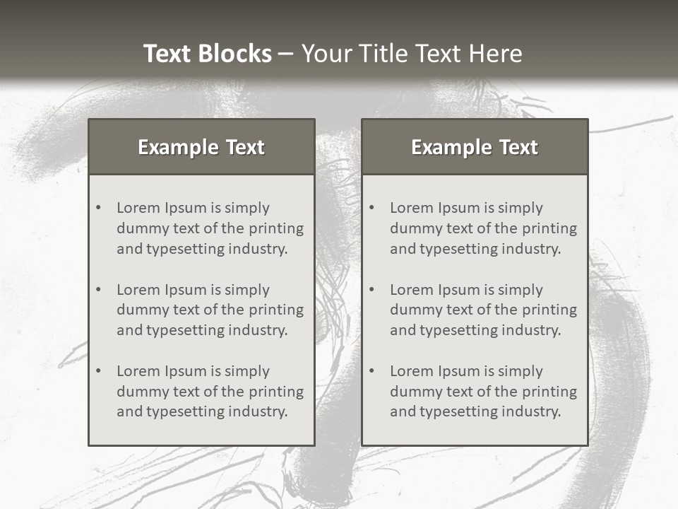 Silhouette Brush Ink PowerPoint Template