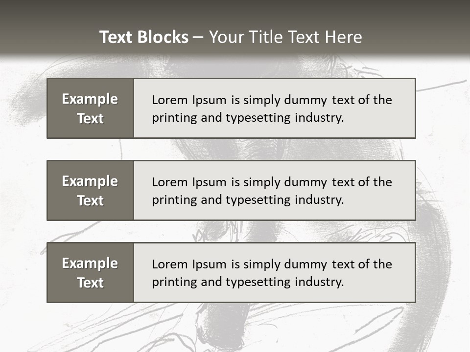Silhouette Brush Ink PowerPoint Template