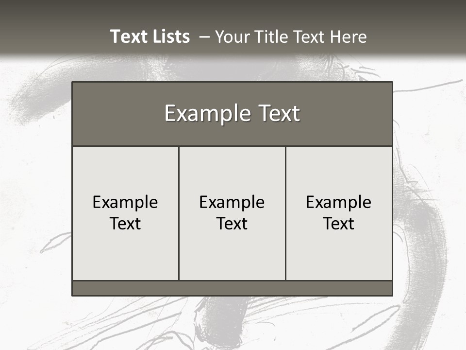 Silhouette Brush Ink PowerPoint Template