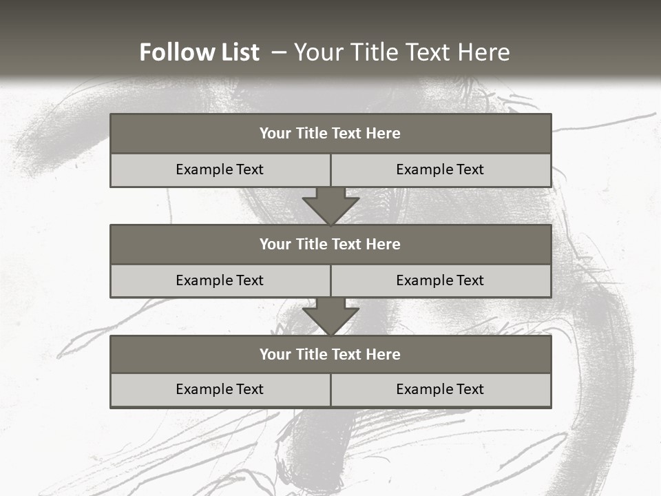 Silhouette Brush Ink PowerPoint Template