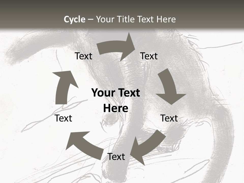 Silhouette Brush Ink PowerPoint Template
