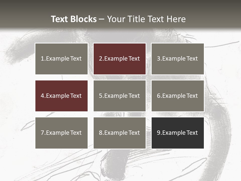 Silhouette Brush Ink PowerPoint Template