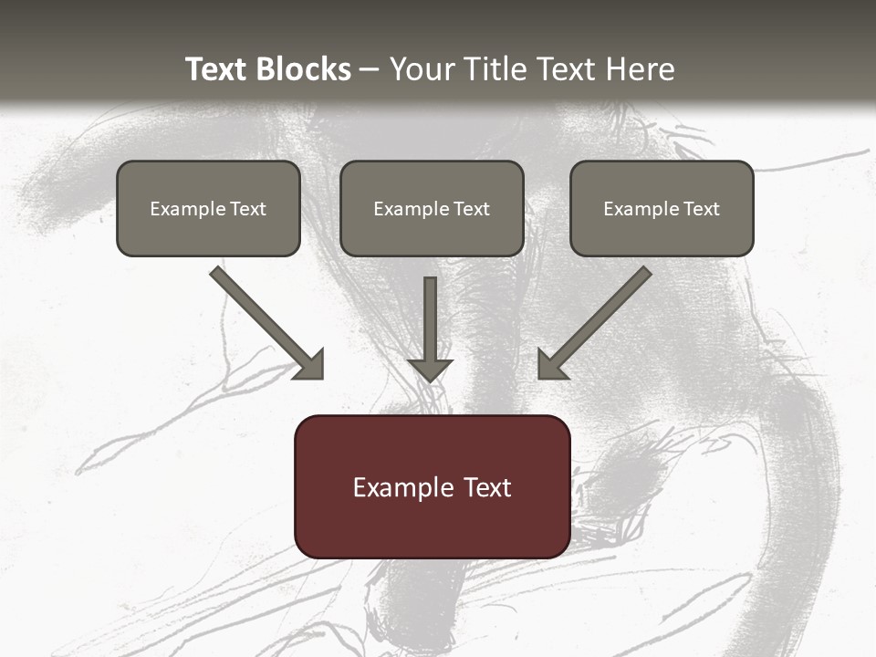 Silhouette Brush Ink PowerPoint Template