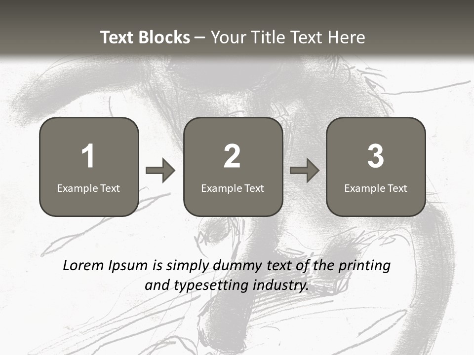 Silhouette Brush Ink PowerPoint Template