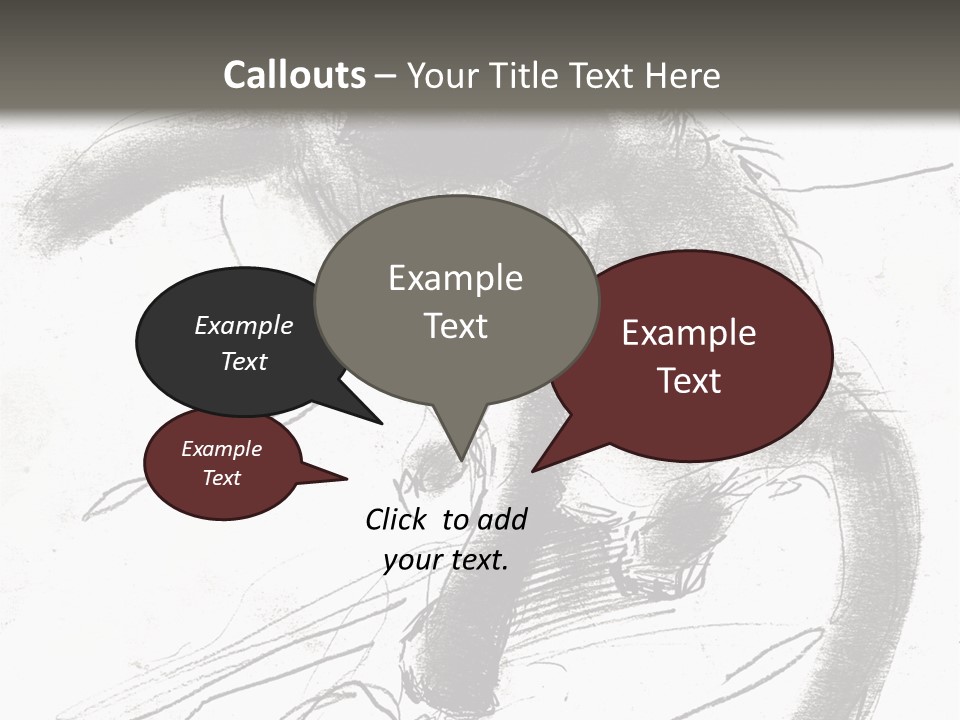 Silhouette Brush Ink PowerPoint Template