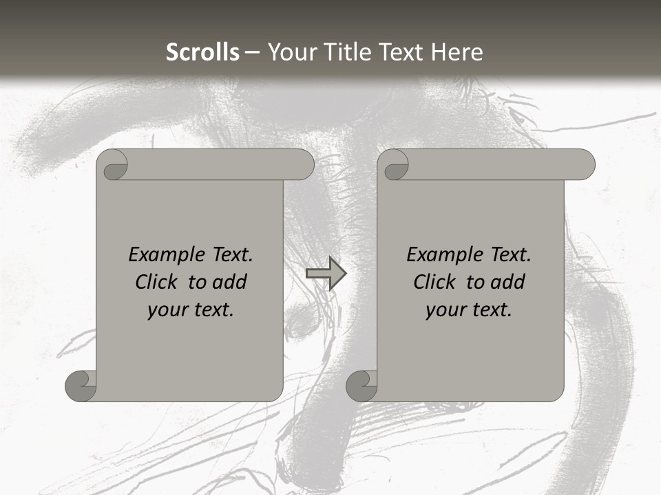 Silhouette Brush Ink PowerPoint Template