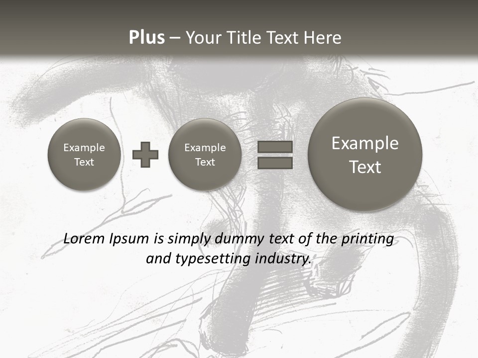 Silhouette Brush Ink PowerPoint Template