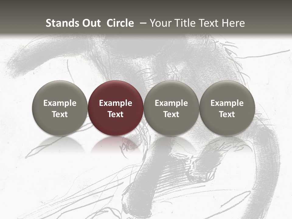 Silhouette Brush Ink PowerPoint Template