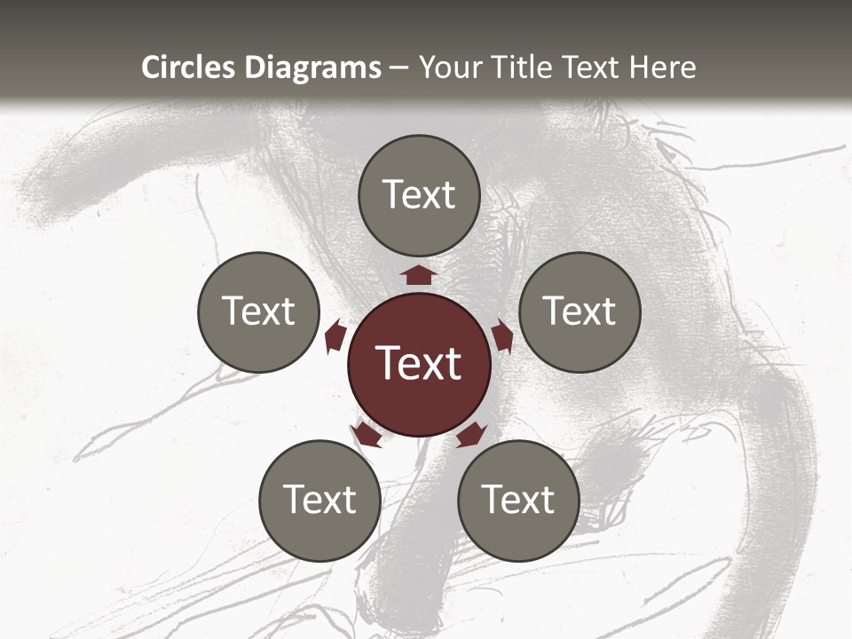 Silhouette Brush Ink PowerPoint Template