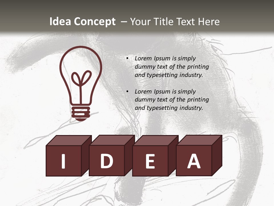 Silhouette Brush Ink PowerPoint Template