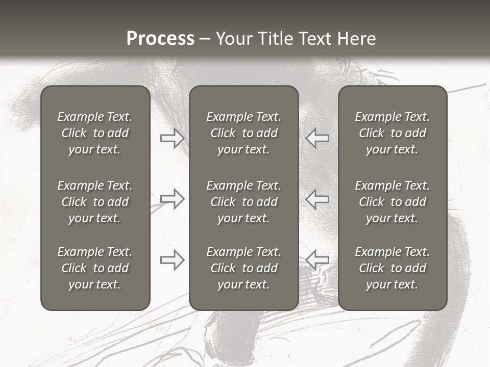 Silhouette Brush Ink PowerPoint Template