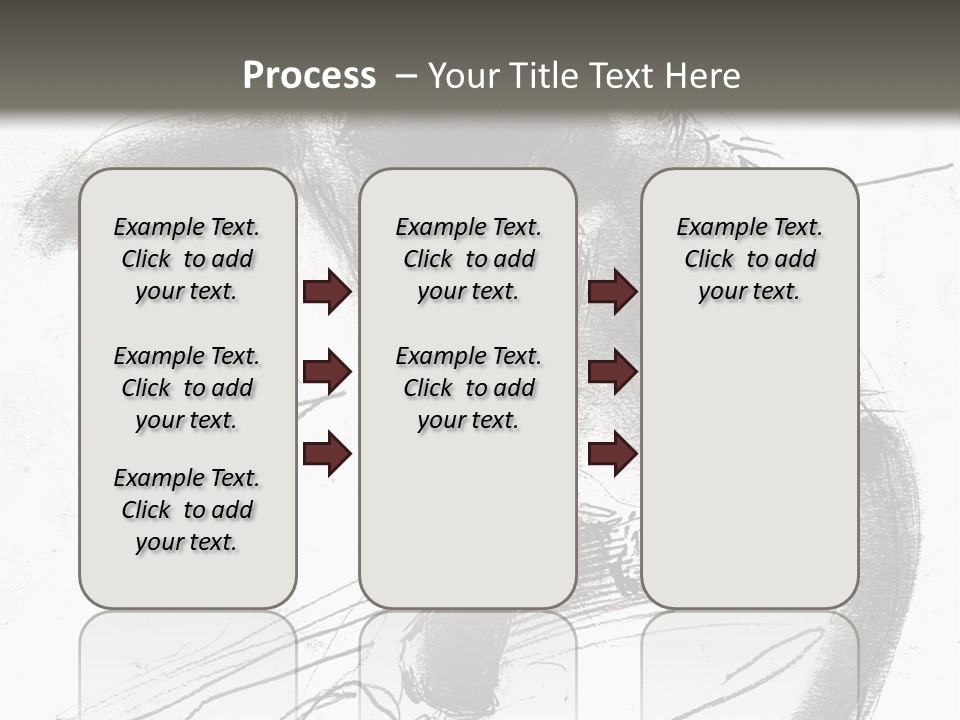 Silhouette Brush Ink PowerPoint Template